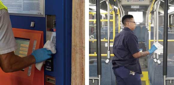 図7：車内や駅などで徹底した掃除が行われている（ニュージャー ジー州）...ザ・トラック