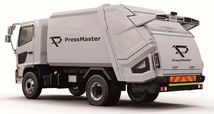 フルモデルチェンジされたプレス式塵芥収集車「Press Master（プレスマスター）PB7型・中型車」...ザ・トラック