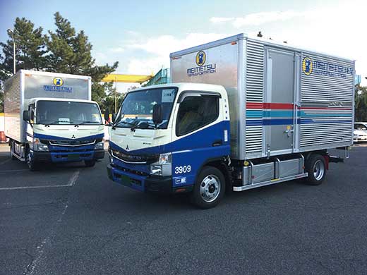 名鉄運輸に納車された電気小型トラック「eCanter」...ザ・トラック