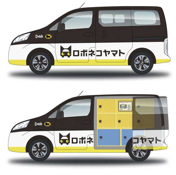 使用車両イメージ（市販車をベースに後部座席に荷物の保管ボックスを設置した専用車両を使用）...ザ・トラック