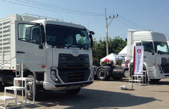 タイの展示会に出品された「クエスター」。生産はタイで行われている...ザ・トラック