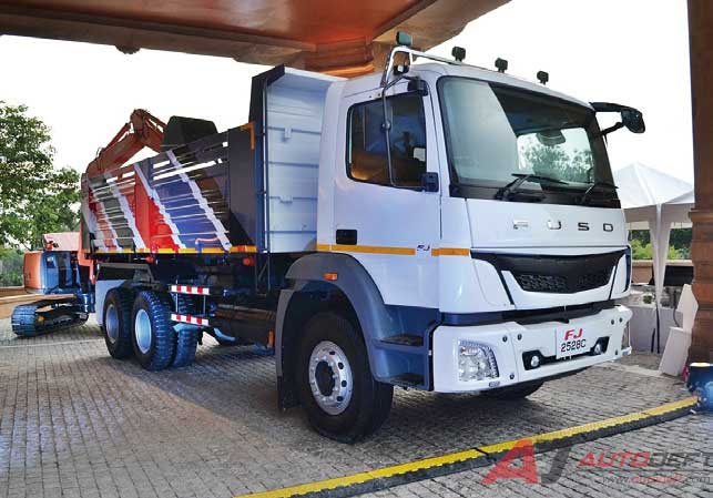 建設部門向けに2018年初めに販売を開始したタイ市場向け大型トラック「FJ 2528C」...ザ・トラック