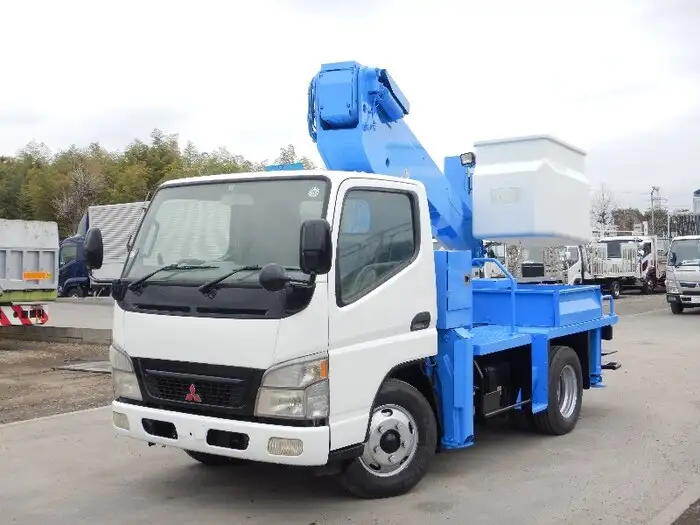 三菱 キャンター 小型 高所・建柱車 高所作業車 KK-FE73EB の中古トラック【車両No.95562】