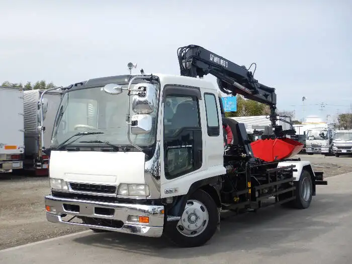いすゞ フォワード 中型/増トン アームロール クレーン付き ツインホイスト の中古トラック【車両No.95568】