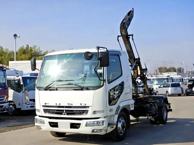 三菱 ファイター 中型/増トン アームロール ツインホイスト ベッド の中古トラック【車両No.95641】