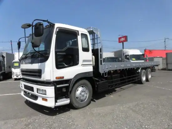 いすゞ ギガ 大型 平ボディ 床鉄板 ベッド の中古トラック【車両No.97096】