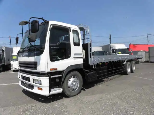 いすゞ ギガ 大型 平ボディ 床鉄板 アルミブロック の中古トラック【車両No.97674】