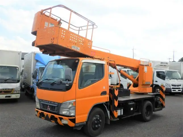 三菱 キャンター 小型 高所・建柱車 高所作業車 KK-FE73EB の中古トラック【車両No.98636】