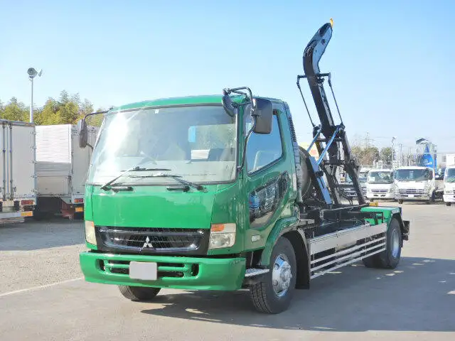 三菱 ファイター 中型/増トン アームロール ツインホイスト PDG-FK71R の中古トラック【車両No.100124】