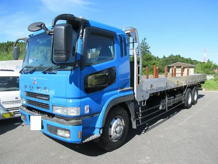 三菱 スーパーグレート 大型 平ボディ アルミブロック ベッド の中古トラック【車両No.100693】