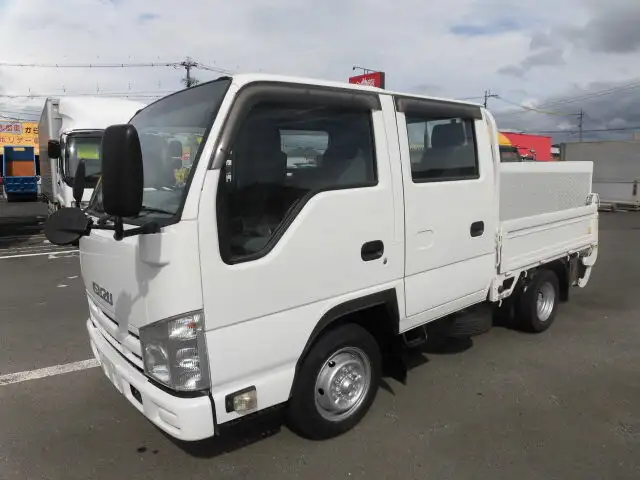 いすゞ エルフ 小型 平ボディ Wキャブ パワーゲート の中古トラック【車両No.101944】