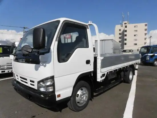いすゞ エルフ 小型 平ボディ 床鉄板 アルミブロック の中古トラック【車両No.101945】