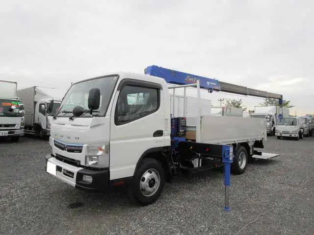 三菱 キャンター 小型 クレーン付 パワーゲート アルミブロック の中古トラック【車両No.102394】