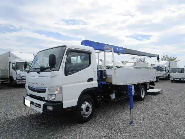 三菱 キャンター 小型 クレーン付 パワーゲート アルミブロック の中古トラック【車両No.102396】