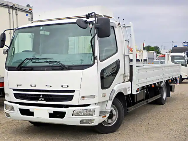 三菱 ファイター 中型/増トン 平ボディ エアサス ベッド の中古トラック【車両No.102694】
