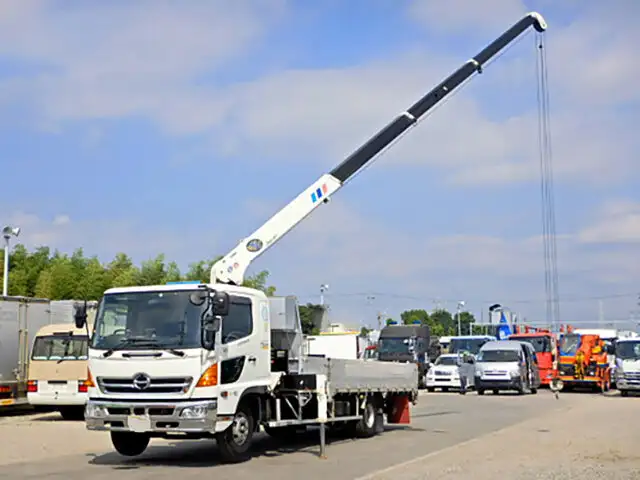 日野 レンジャー 中型/増トン クレーン付 4段 フックイン の中古トラック【車両No.102690】