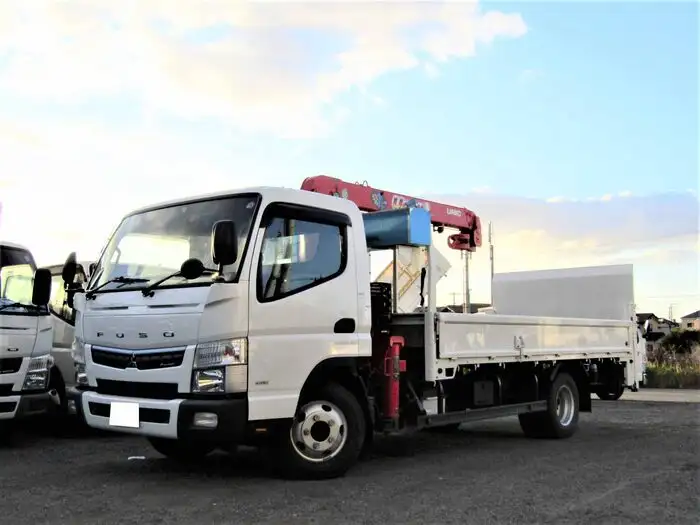 三菱 キャンター 小型 クレーン付 パワーゲート 3段 の中古トラック【車両No.104100】
