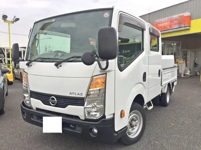 日産 アトラス 小型 平ボディ Wキャブ パワーゲート の中古トラック【車両No.104396】