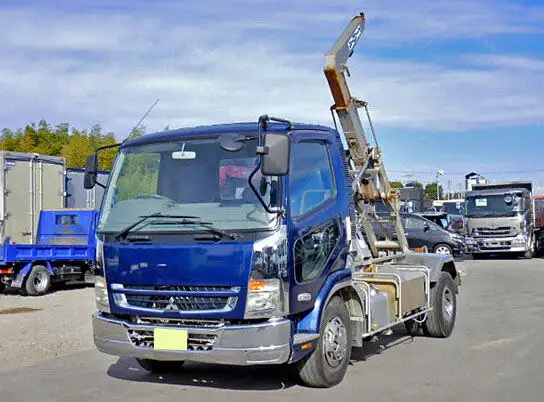 三菱 ファイター 中型/増トン アームロール ツインホイスト PDG-FK71F の中古トラック【車両No.104819】