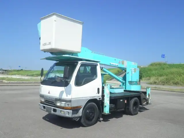 三菱 キャンター 小型 高所・建柱車 高所作業車 KC-FE567B の中古トラック【車両No.105061】