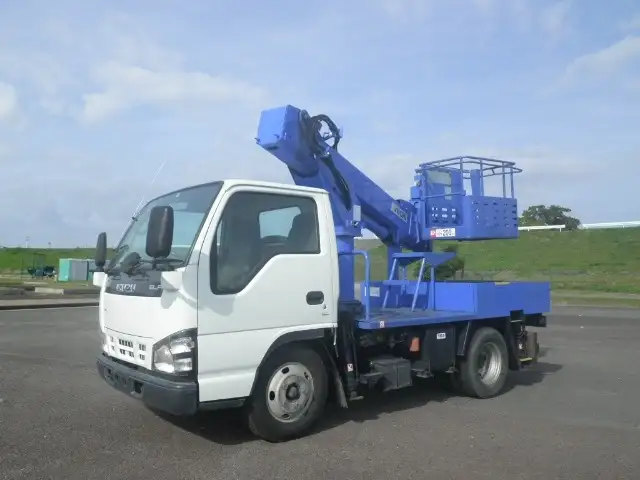 いすゞ エルフ 小型 高所・建柱車 高所作業車 電工仕様 の中古トラック【車両No.105059】