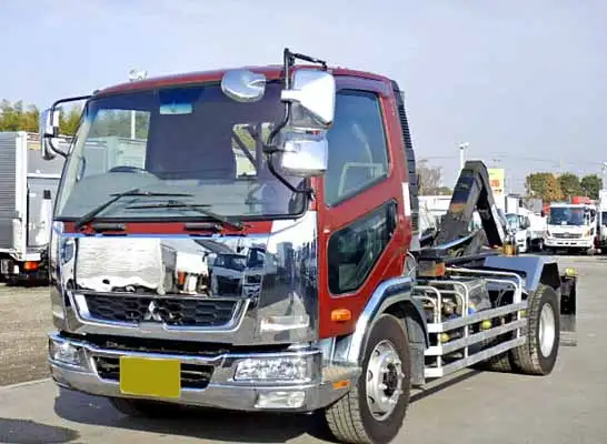 三菱 ファイター 中型/増トン アームロール ツインホイスト LKG-FK72FZ の中古トラック【車両No.105804】
