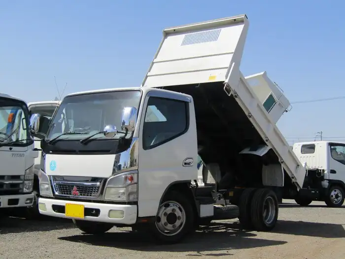 三菱 キャンター 小型 ダンプ PA-FE71DBD H18 の中古トラック【車両No.107384】