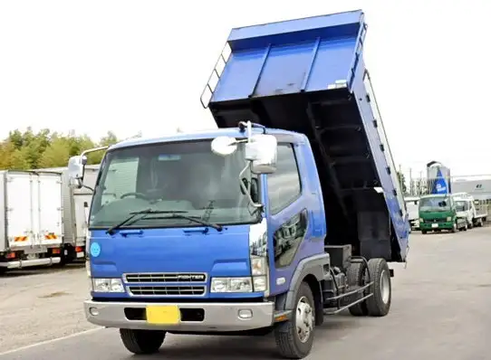 三菱 ファイター 中型/増トン ダンプ 土砂禁 ベッド の中古トラック【車両No.107719】