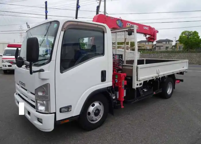 いすゞ エルフ 小型 クレーン付 床鉄板 5段 の中古トラック【車両No.109541】