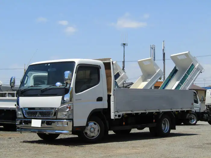 三菱 キャンター 小型 平ボディ 床鉄板 アルミブロック の中古トラック【車両No.109879】