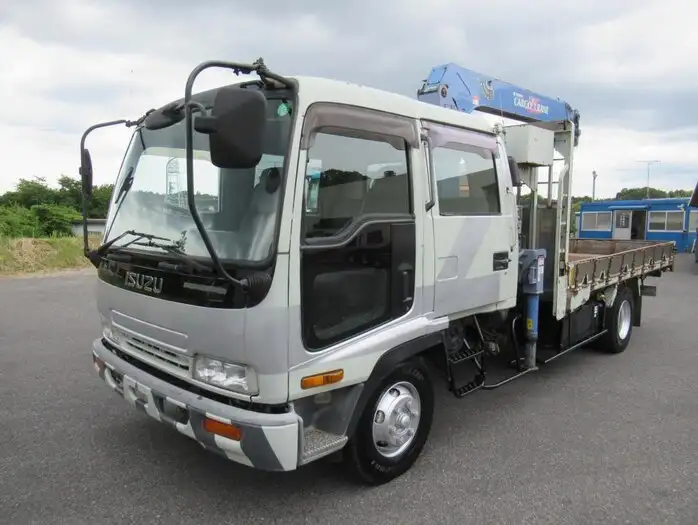 いすゞ フォワード 中型/増トン クレーン付 床鉄板 4段 の中古トラック【車両No.110327】