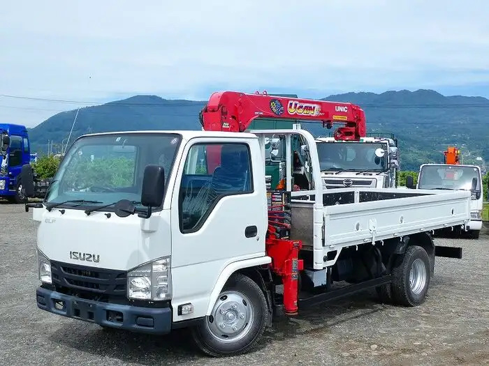 いすゞ エルフ 小型 クレーン付 3段 ラジコン の中古トラック【車両No.110680】