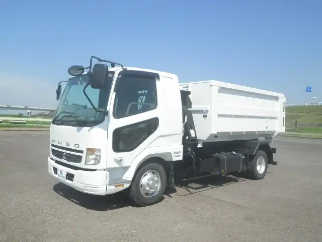 三菱 ファイター 中型/増トン アームロール コンテナ付き ツインホイスト の中古トラック【車両No.111196】