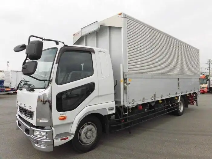 三菱 ファイター 中型/増トン ウイング 床鉄板 ベッド の中古トラック【車両No.111392】