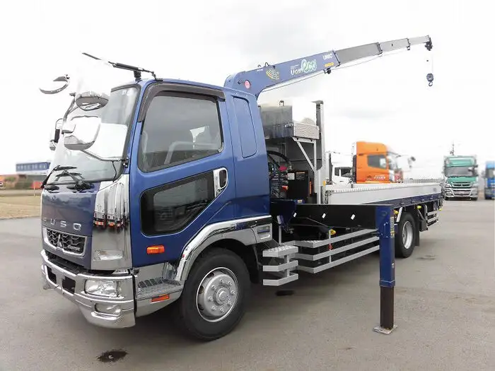 三菱 ファイター 中型/増トン クレーン付 床鉄板 アルミブロック の中古トラック【車両No.112050】