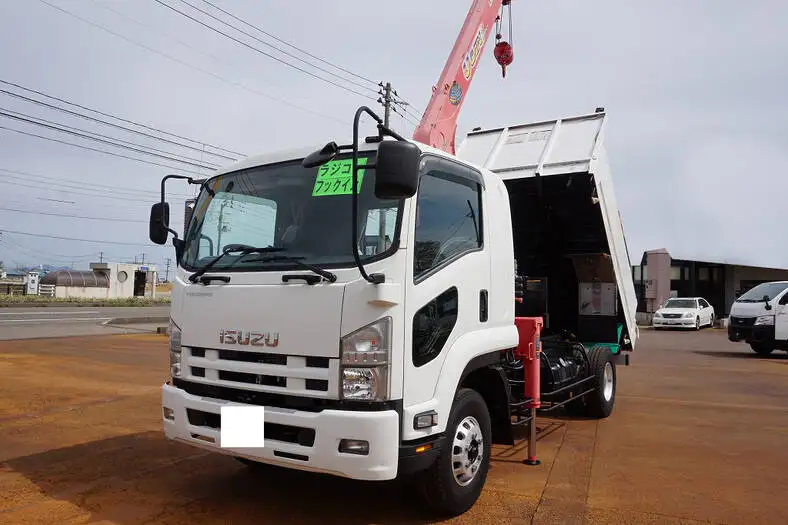 いすゞ フォワード 中型/増トン ダンプ クレーン付き ベッド の中古トラック【車両No.112919】