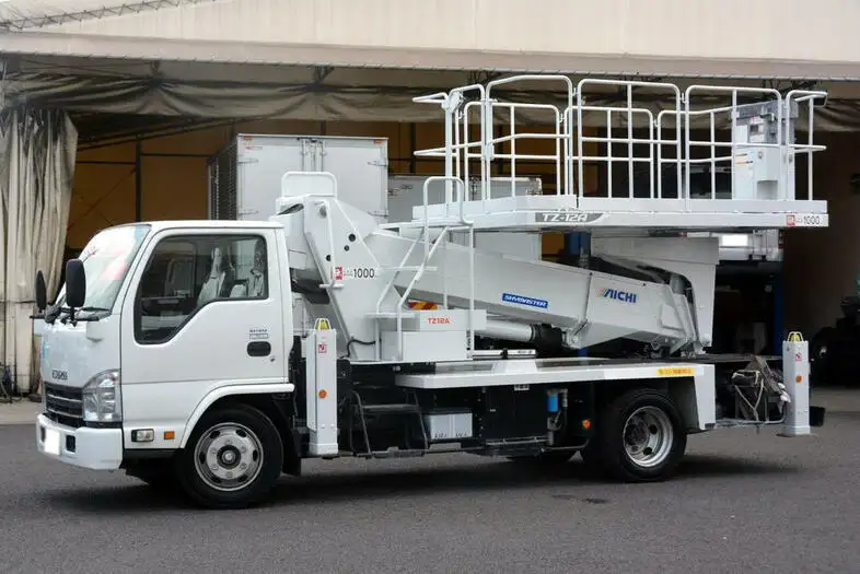 いすゞ エルフ 小型 高所・建柱車 高所作業車 SKG-NKR85YN の中古トラック【車両No.113286】