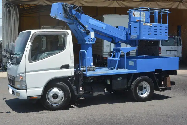 三菱 キャンター 小型 高所・建柱車 高所作業車 PA-FE73DB の中古トラック【車両No.113281】