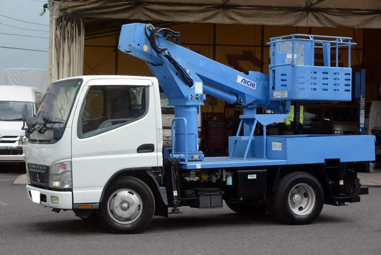 三菱 キャンター 小型 高所・建柱車 高所作業車 PA-FE73DB の中古トラック【車両No.113283】