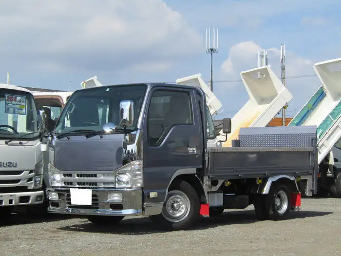 いすゞ エルフ 小型 平ボディ パワーゲート 床鉄板 の中古トラック【車両No.113763】
