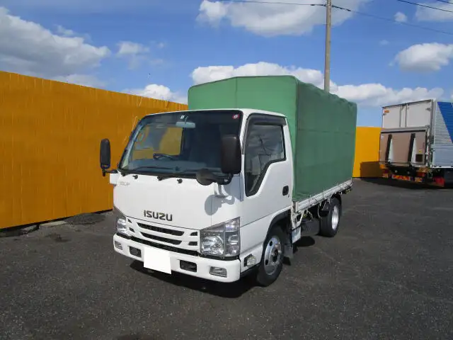いすゞ エルフ 小型 平ボディ 幌 TRG-NKR85A の中古トラック【車両No.114112】