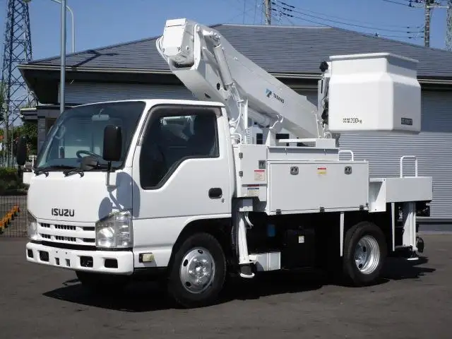 いすゞ エルフ 小型 高所・建柱車 高所作業車 電工仕様 の中古トラック【車両No.115111】