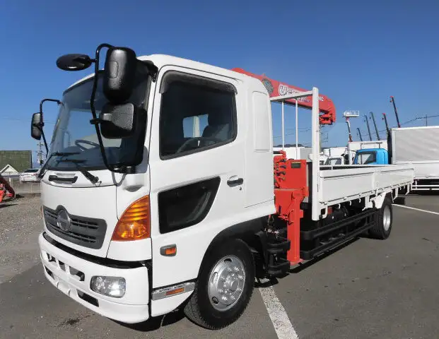 日野 レンジャー 中型/増トン クレーン付 床鉄板 4段 の中古トラック【車両No.115425】