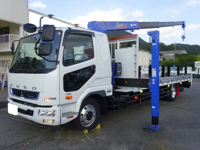 三菱 ファイター 中型/増トン 車両重機運搬 4段クレーン ラジコン の中古トラック【車両No.115439】