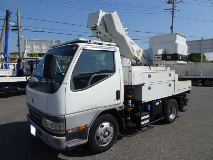 三菱 キャンター 小型 高所・建柱車 高所作業車 電工仕様 の中古トラック【車両No.115682】