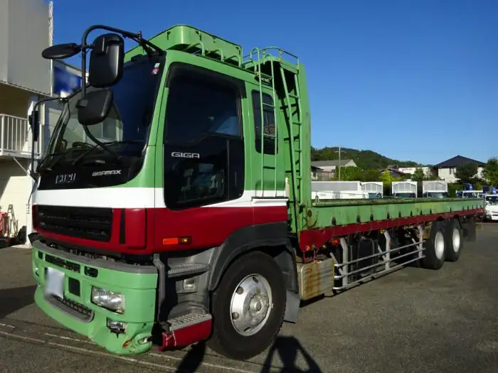 いすゞ ギガ 大型 平ボディ 床鉄板 エアサス の中古トラック【車両No.115679】