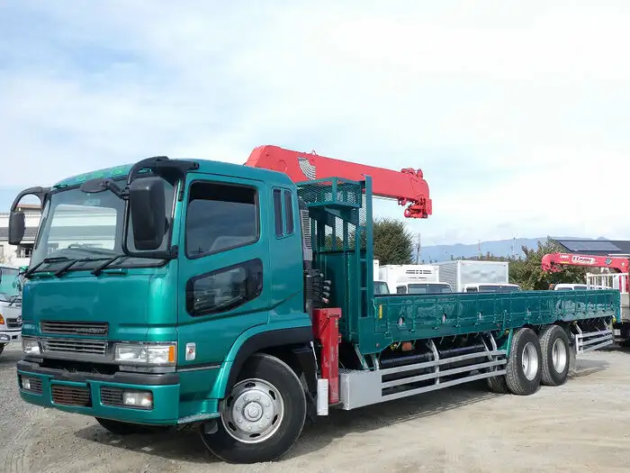 三菱 スーパーグレート 大型 クレーン付 床鉄板 5段 の中古トラック【車両No.116735】