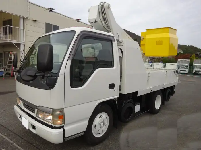 いすゞ エルフ 小型 高所・建柱車 高所作業車 電工仕様 の中古トラック【車両No.117020】
