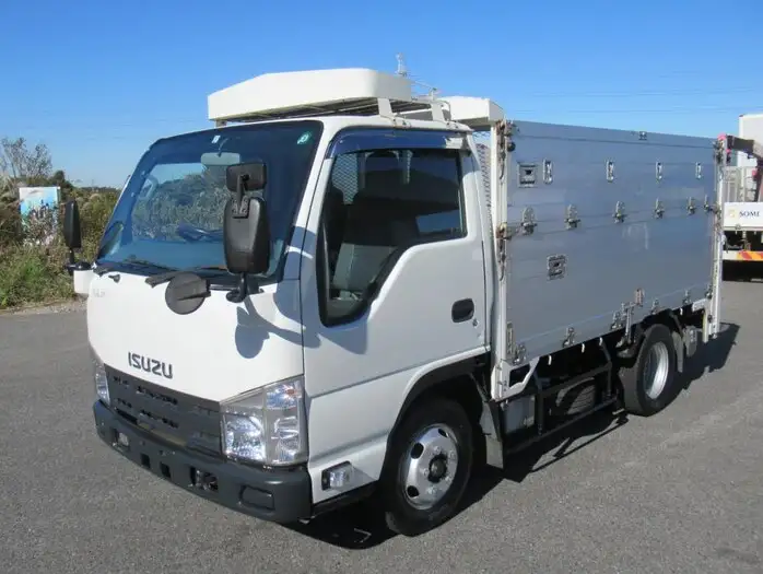 いすゞ エルフ 小型 平ボディ パワーゲート 床鉄板 の中古トラック【車両No.117110】