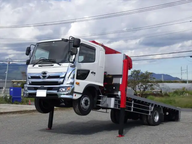 日野 レンジャー 中型/増トン 車両重機運搬 4段クレーン ラジコン の中古トラック【車両No.116257】